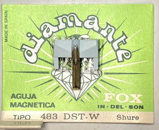 Aguja Tocadiscos Shure Fox 483 DST-W Diamante