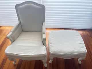 Reposapiés blanco estilo barroco