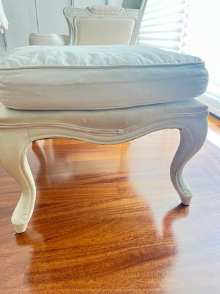 Reposapiés blanco estilo barroco