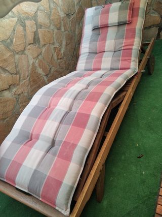 Tumbona madera - Relax rosa