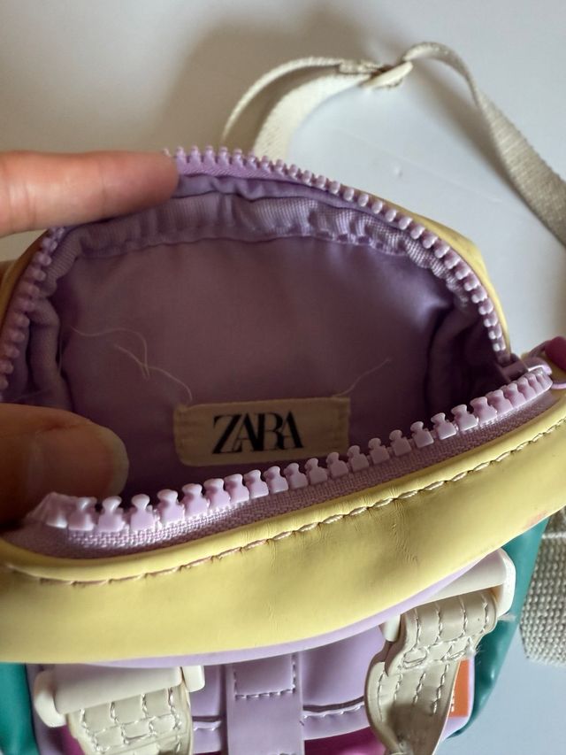 Mini mochila bandolera ZARA – Multicolor pastel