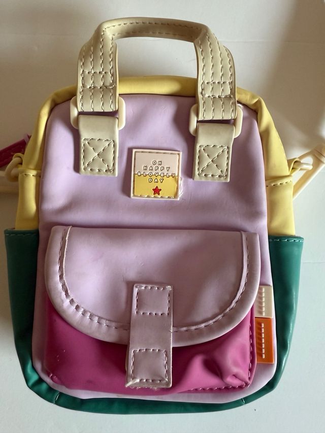 Mini mochila bandolera ZARA – Multicolor pastel