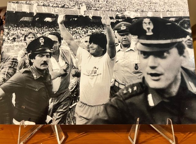 Foto Maradona 19x13- 5 Luglio 1984 Stadio San Paol