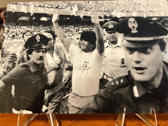 Foto Maradona 19x13- 5 Luglio 1984 Stadio San Paol