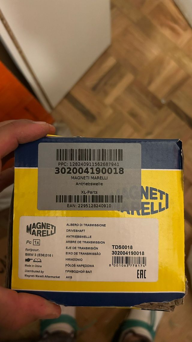 Eje transmisión BMW - Izquierdo Trasero