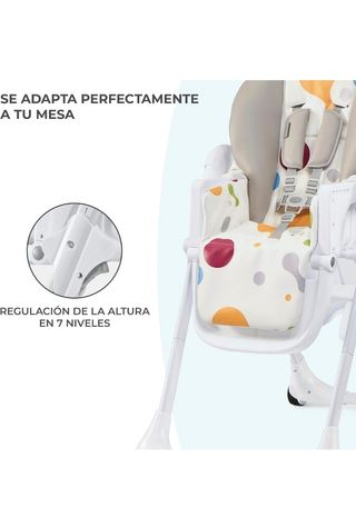 Trona bebé plegable con bandeja