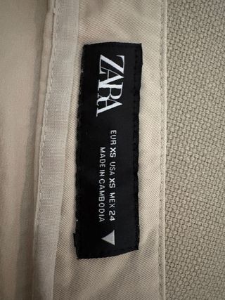 Falda cargo beige - Mini