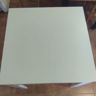 Mesa blanca extensible 90x90