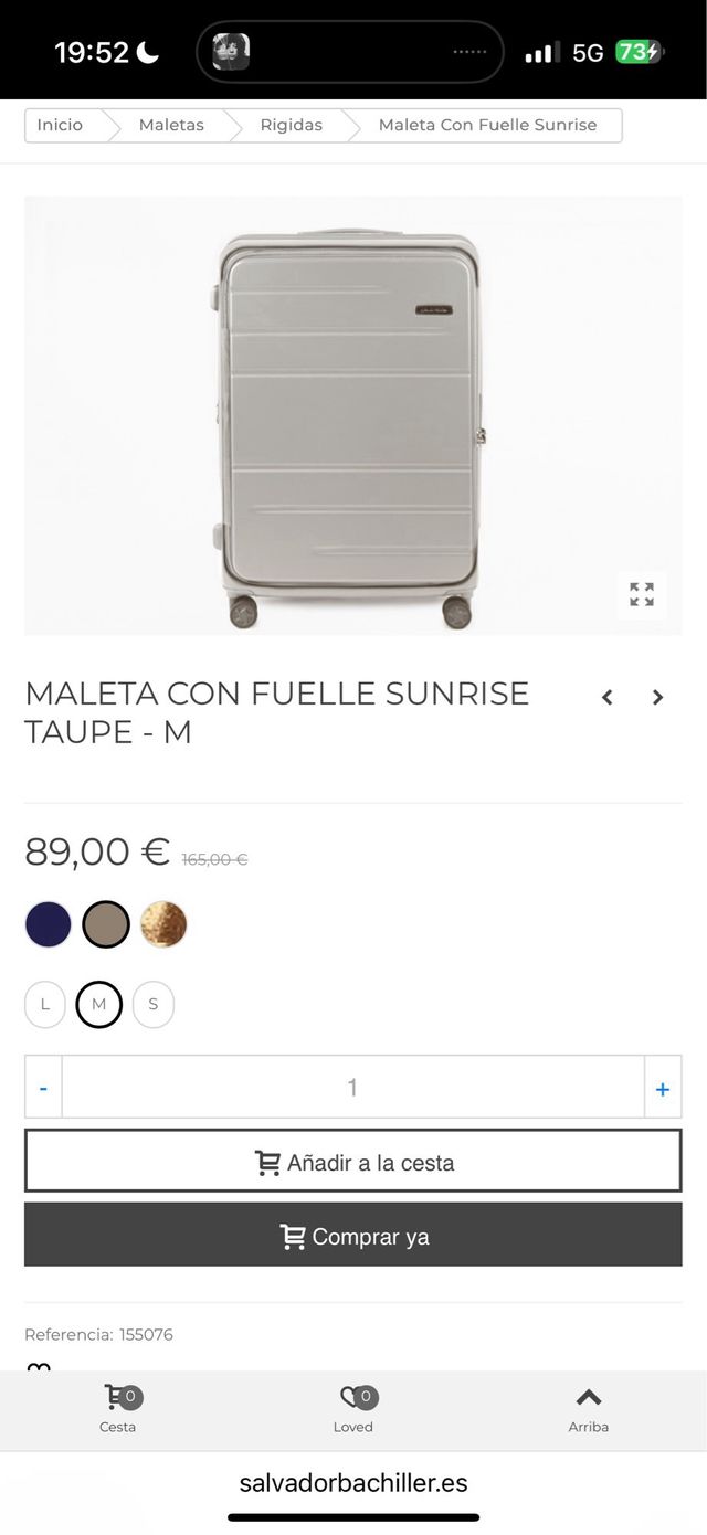 Valigia da viaggio Salvador Bachiller Beige