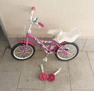 Bicicleta niña Frozen con Ruedines