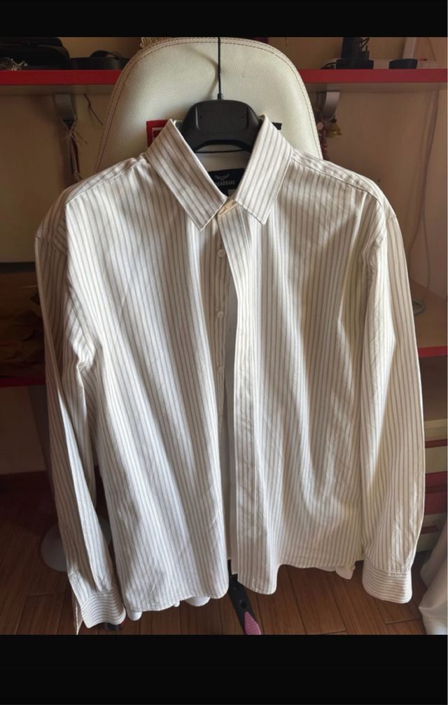 Camicia calliope a righe bianche