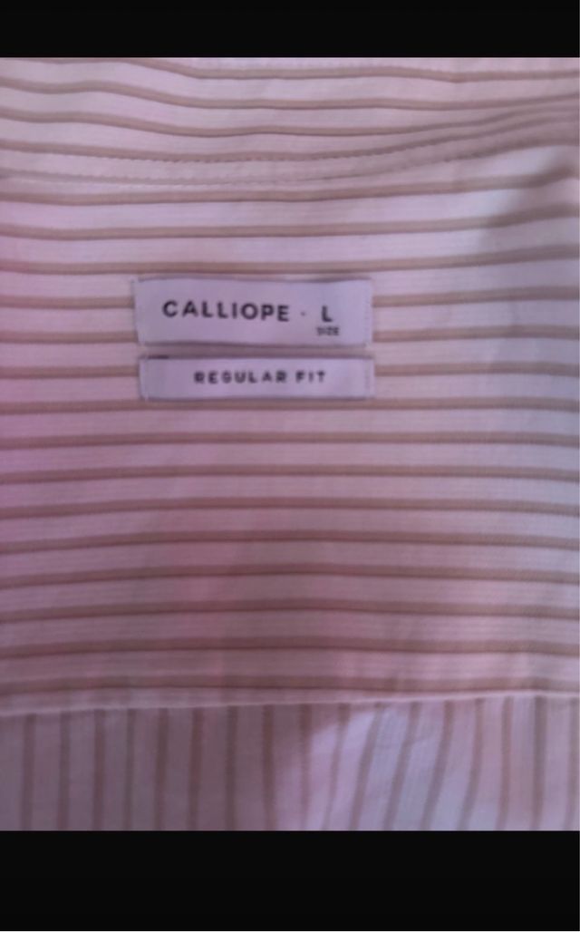 Camicia calliope a righe bianche