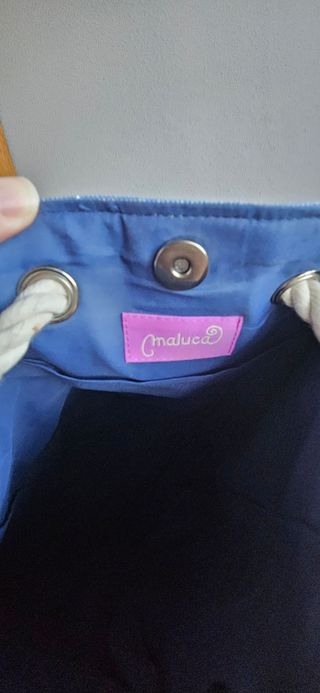 Mochila saco vaquera azul