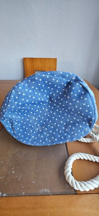 Mochila saco vaquera azul