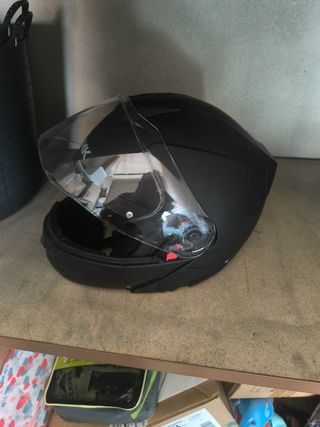 Casco moto SMK negro mate