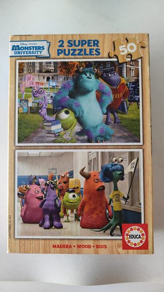 2 Puzzles Monsters University - 2x50 piezas