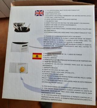 Freidora SOGO 1L + Fondue