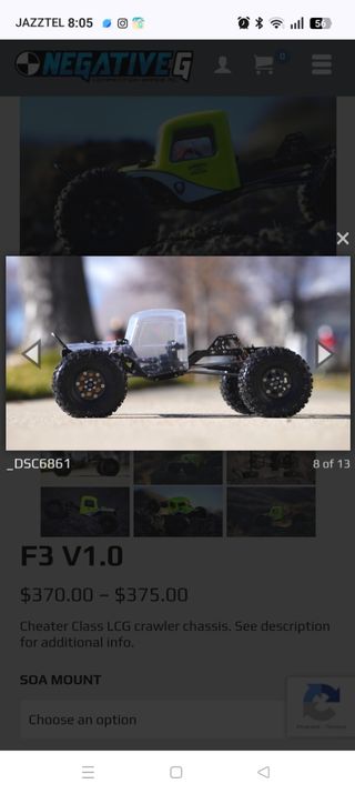 Crawler chasis F3 Negative G ( precio a convenir)