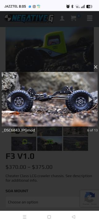 Crawler chasis F3 Negative G ( precio a convenir)