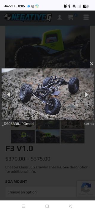 Crawler chasis F3 Negative G ( precio a convenir)