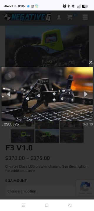 Crawler chasis F3 Negative G ( precio a convenir)