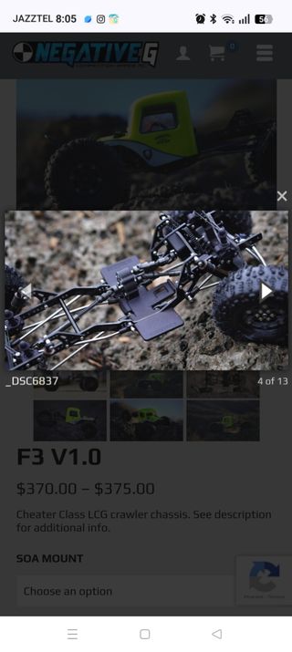 Crawler chasis F3 Negative G ( precio a convenir)