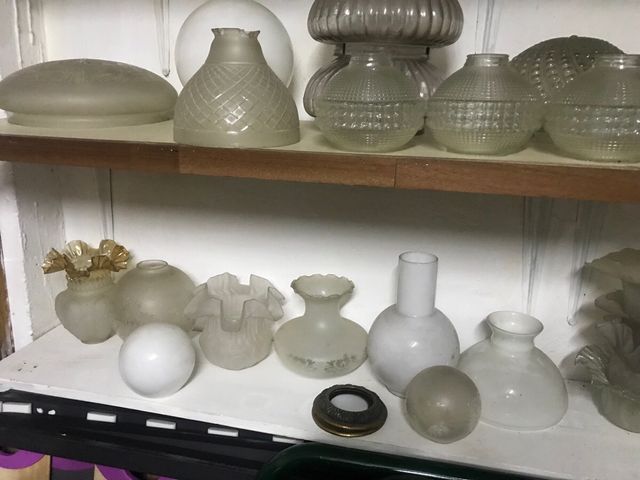 Lote de 41 tulipas vintage de cristal