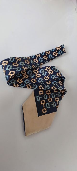 Cravatta Gucci vintage | beige, blu