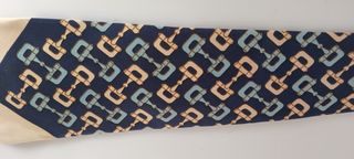 Cravatta Gucci vintage | beige, blu