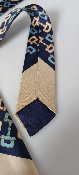 Cravatta Gucci vintage | beige, blu