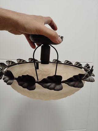 Lámpara techo elegante - beige, marrón