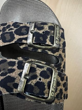 Sandalias de plataforma DFRANKLIN leopardo