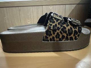 Sandalias de plataforma DFRANKLIN leopardo