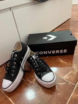 Converse bajas negras