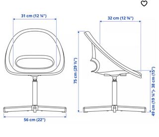 Silla infantil escritorio. Ikea