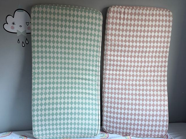 Colchones cunas Nobodinoz Harlequín x2