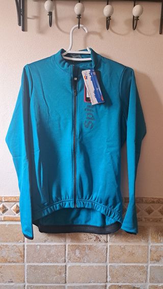 Maillot ciclismo Spiuk turquesa mujer