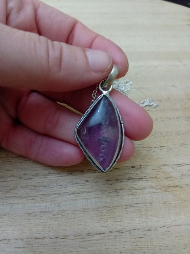 Collana ametista argento 925