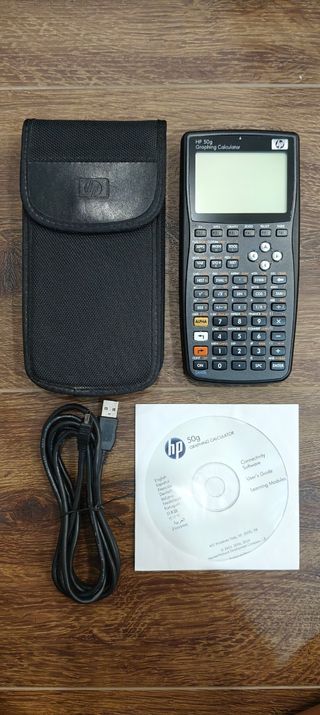 Calculadora gráfica HP 50g + accesorios 