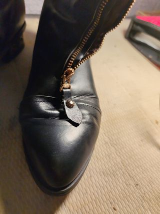 Botines negros mujer - cremallera