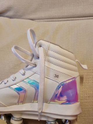 Patines niña + casco + protecciones