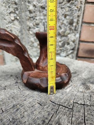 Portacandela legno intagliato