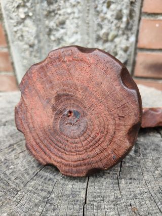 Portacandela legno intagliato