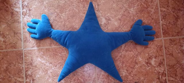 Cojín Estrella azul - terciopelo