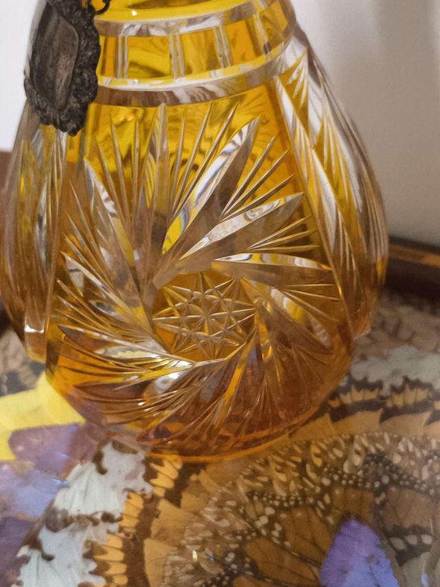 5 licoreras cristal Bohemia