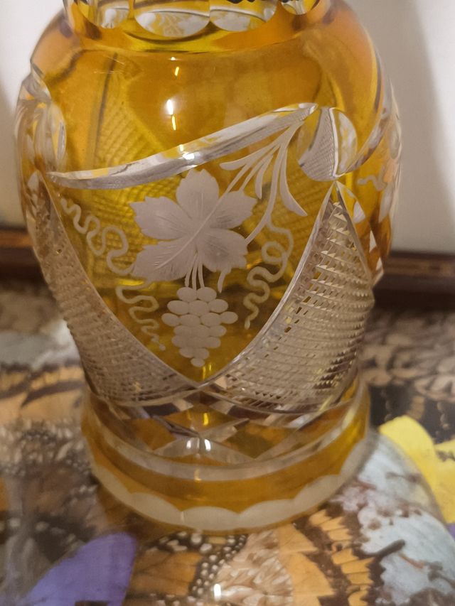 5 licoreras cristal Bohemia