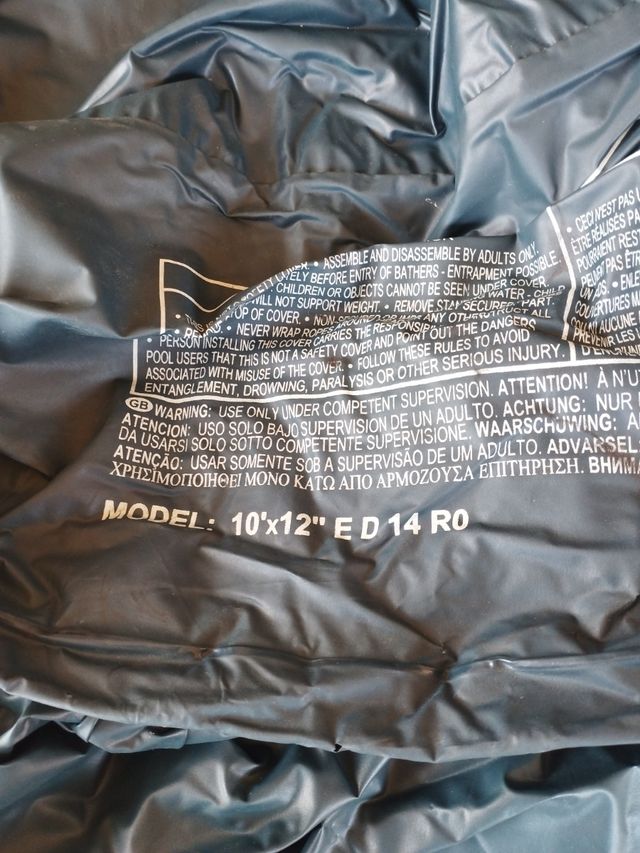 Cubierta INTEX piscina redonda color gris