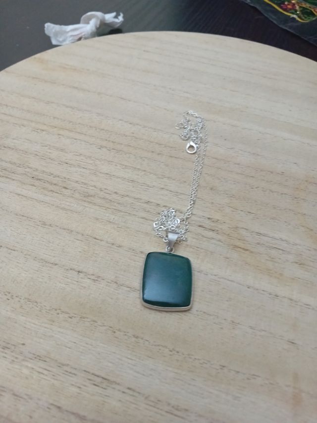 Collana Agata Muschiata Argento