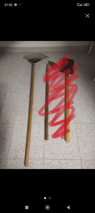 Rastrillo jardinería