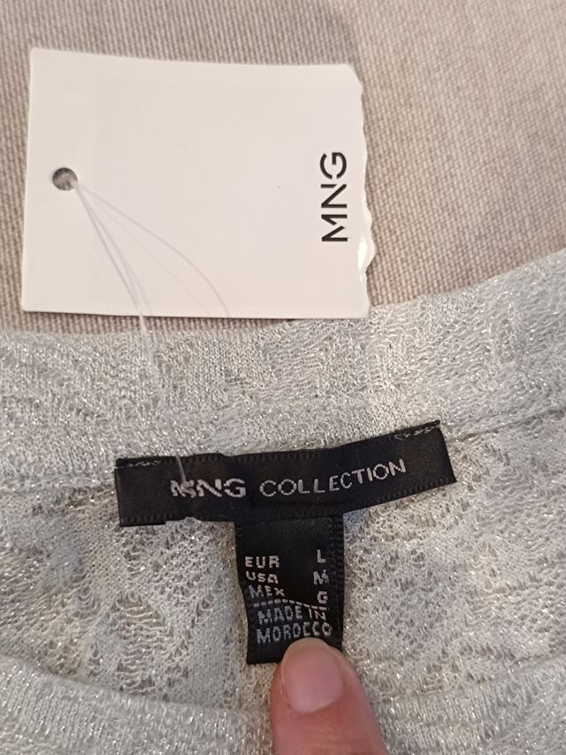 Camiseta Mango beige - Talla L